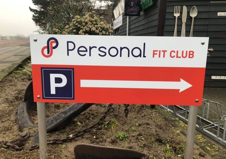 Personal Fit Club - Studio Leidschendam - Personal Training Leidschendam - Parkeerbord