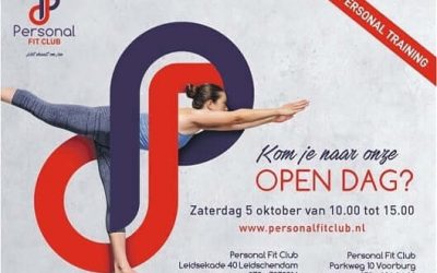 Open dag bij Personal Fit Club – zaterdag 5 oktober 2019