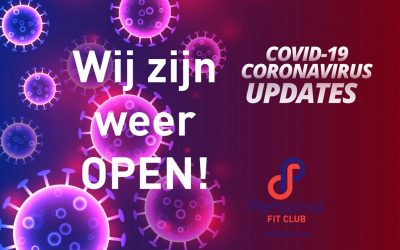 Trainen na het Coronavirus bij Personal Fit Club – update 19 mei