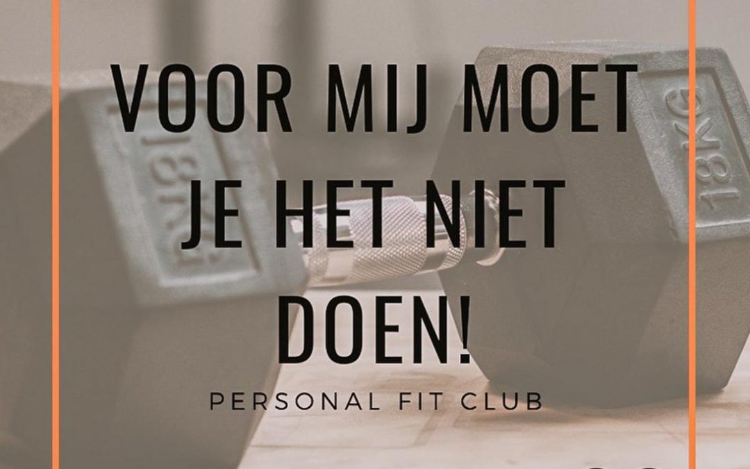 Personal Fit Club - Smoesjes en trainen