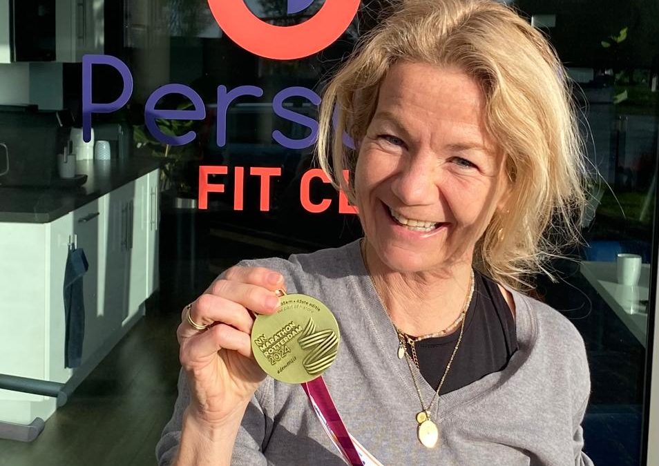 Personal Fit club - customer Bernadette runs the Rotterdam marathon